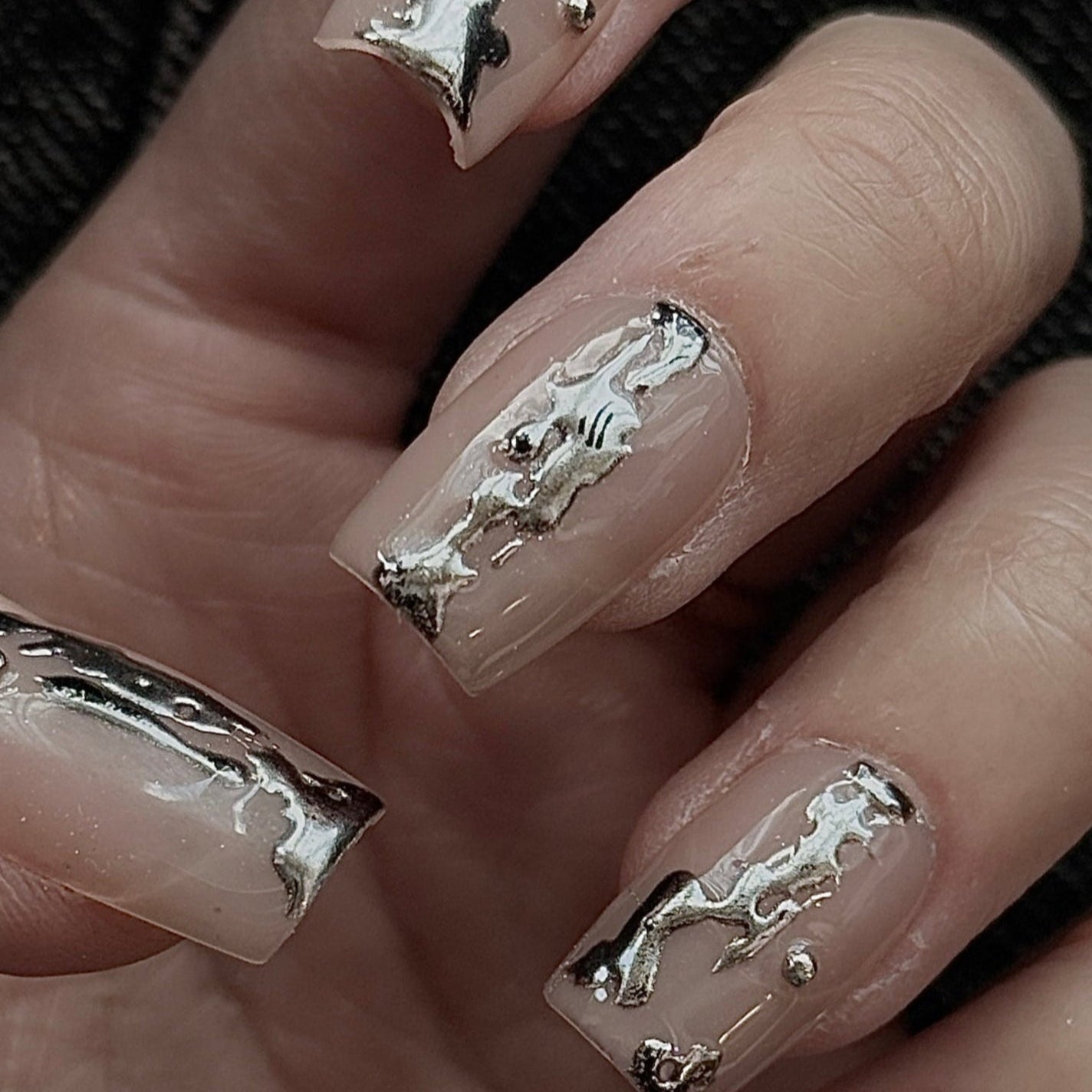 Perfect Alignment Press on Nails, Designer, Unique
