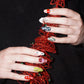 Designer reusable gel press-on nails made by artists_Christmas Collection